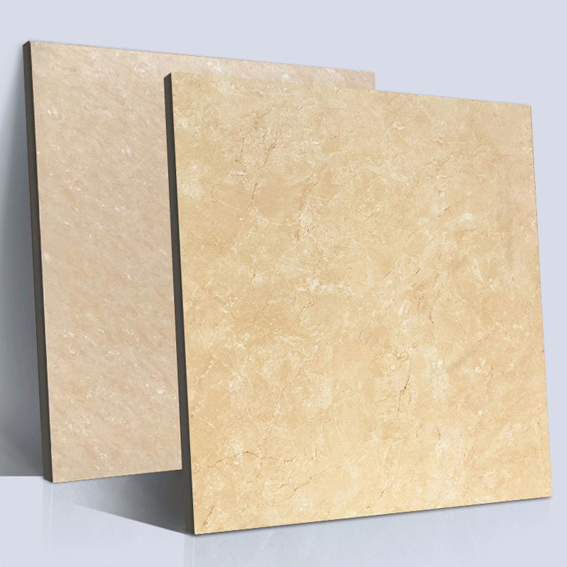 仿古砖800x800客厅店铺客餐厅暖色系防滑哑光地砖80x80黄色耐磨砖