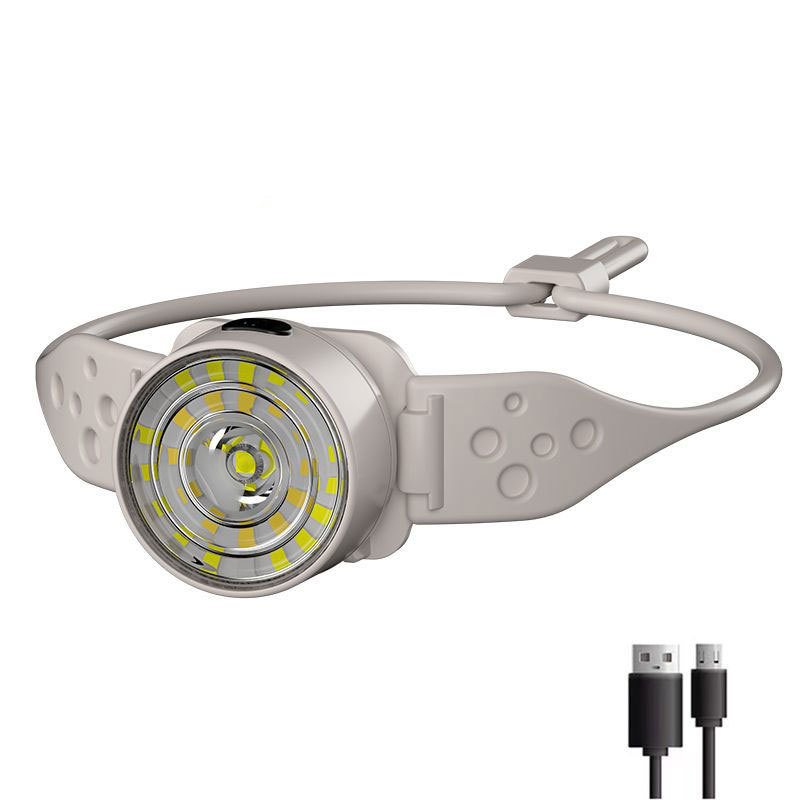 捷安特适配新款户外硅胶多光源强光充电头戴式照明灯便携夜跑泛光