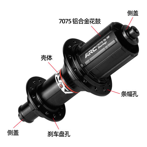 捷安特适配ARC RT010公路折叠自行车花鼓超轻炸街20/24孔轴承