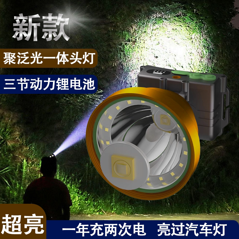 2024新款头灯超亮远射聚泛光头灯