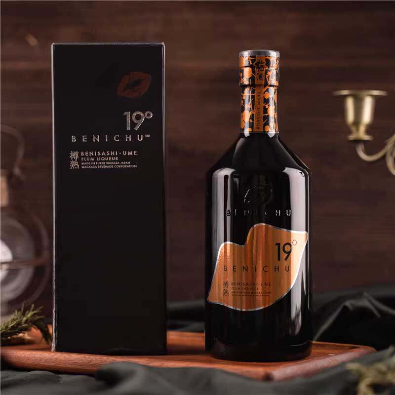 日本原装进口BENICHU19度梅酒720ml礼盒装橡木桶樽熟成三年梅子酒