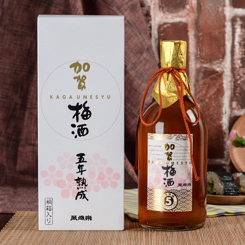 日本原装进口梅酒万岁乐加贺梅酒礼盒 五年熟成梅酒720ML