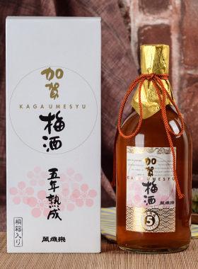 日本原装进口梅酒加贺720ML礼盒
