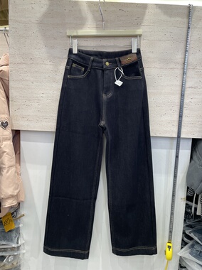 梦佳瑶8867冬季新品时尚百搭显瘦减龄微腰弹力加绒牛仔女窄版裤子