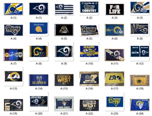 Rams 外贸货源洛杉矶公羊队NFL Los Angeles EBAY Flag亚马逊WISH
