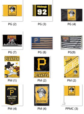 外贸货源匹兹堡海盗MLB Pittsburgh Pirates Flag亚马逊WISH EBAY