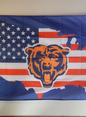 外贸货源芝加哥熊旗帜NFL Chicago Bears Flag亚马逊WISH EBAY热