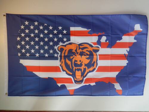 外贸货源芝加哥熊旗帜NFL Chicago Bears Flag亚马逊WISH EBAY热