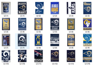 外贸货源洛杉矶公羊队旗帜NFL Rams Flag亚马逊WISH EBAY Angeles