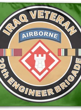 外贸货源20th Engineer Brigade Iraq Veteran Flag亚马逊WISH