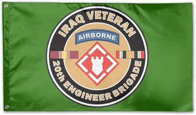 外贸货源20th Engineer Brigade Iraq Veteran Flag亚马逊WISH