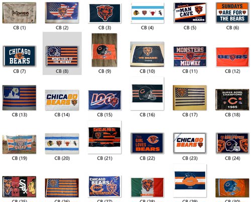 外贸货源芝加哥熊旗帜NFL Chicago Bears Flag亚马逊WISH EBAY热