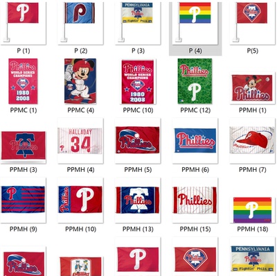 外贸货费城费城MLB Philadelphia Phillies Flag亚马逊WISH EBAY