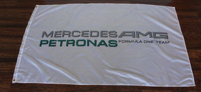 外贸货White Mercedes Petronas AMG Racing Flag亚马逊WISH EBAY