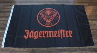 外贸serviciile黑橙旗Jagermeister Black Orange Flag WISH热卖