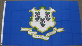 外贸货源康涅狄格州的旗CONNECTICUT STATE FLAG亚马逊WISH EBAY