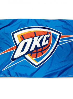 5款外贸奥克拉荷马 雷霆NBA Oklahoma City Thunder Flag旗帜热卖