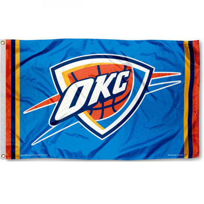 5款外贸奥克拉荷马 雷霆NBA Oklahoma City Thunder Flag旗帜热卖