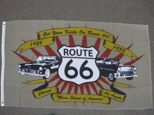 外贸在路线66旗GET YOUR KICKS ON ROUTE 66 FLAG亚马逊WISH EBAY - 封面