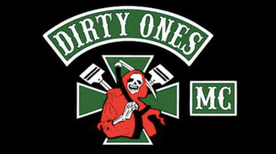 外贸Dirty Ones Motorcycle Club Patch  Motto Colors FLAG