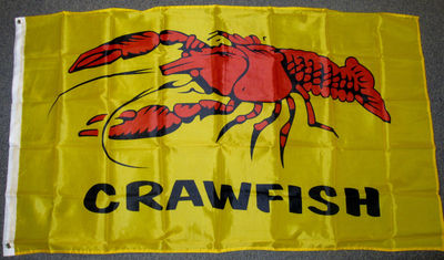 外贸货源小龙虾的旗帜CRAWFISH FLAG亚马逊WISH EBAY热卖