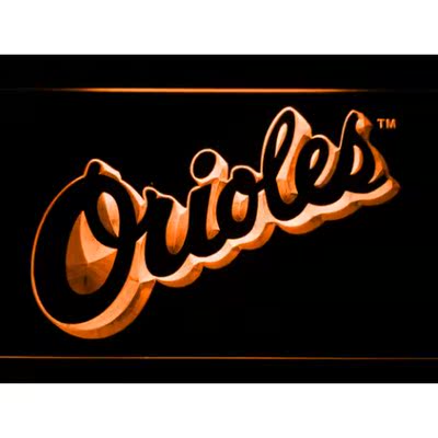 外贸Baltimore Orioles 1995-1997Text Sign巴尔的摩金莺的霓虹灯