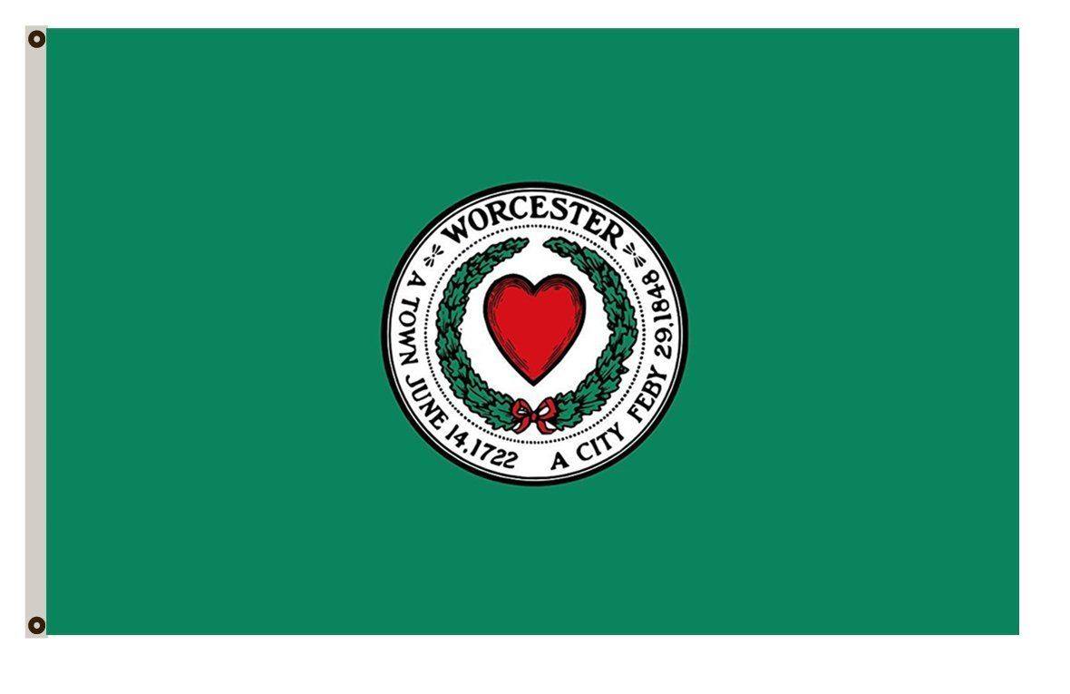 外贸货源City of Worcester, Massachusetts Flag亚马逊WISH EBAY