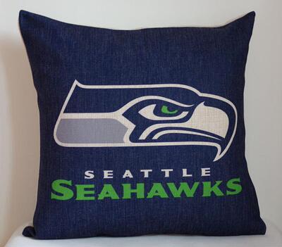 外贸球队西雅图海鹰队球迷抱枕Seattle Seahawks pillowcase