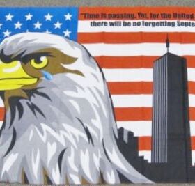 MEMORIAL AMERICAN FLAG CRYING EAGLE Flag亚马逊WISH EBAY热卖
