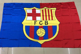 外贸货源巴塞罗那队旗FC Barcelona team Flag亚马逊WISH EBAY