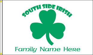 外贸货源South Side Irish Personalized With Family FLAG