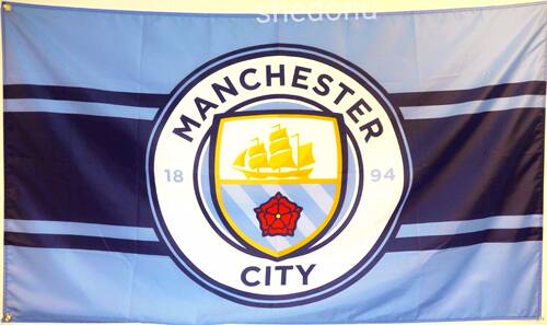 足球俱乐部曼彻斯特城旗Manchester City Club Flag亚马逊WISH