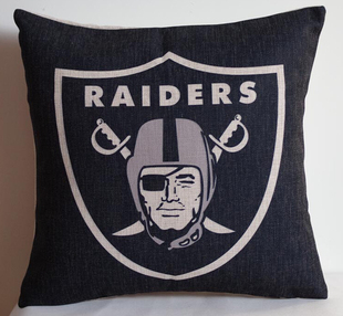 外贸球队奥克兰突袭者队球迷抱枕Oakland Raiders pillowcase