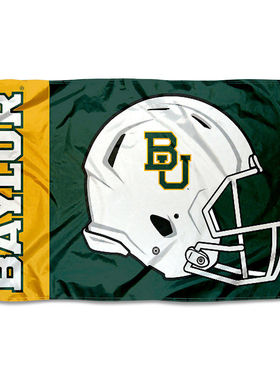 外贸货源Baylor Bears Football Helmet Flag亚马逊WISH EBAY热卖