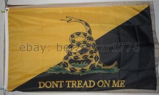 外贸货户外旗帜Anarcho-Capitalist Gadsen FLAG亚马逊WISH EBAY