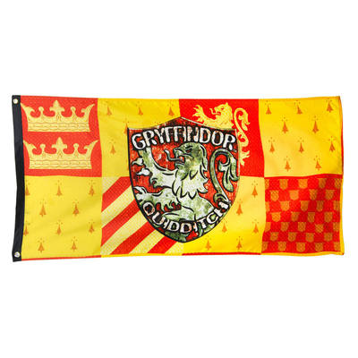 Harry Potter House Gryffindor Crest Quidditch Hanging Flag