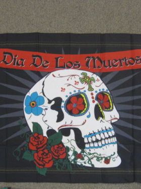 外贸货源亡灵节的旗帜DIA DE LOS MUERTOS FLAG亚马逊WISH EBAY热