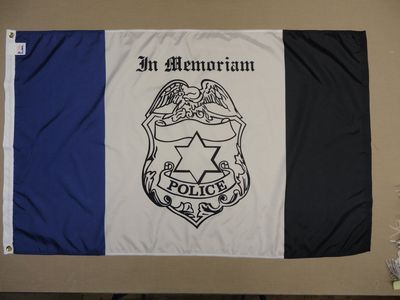 外贸Policeman Police Mourning Purple Black Badge Star Eagle