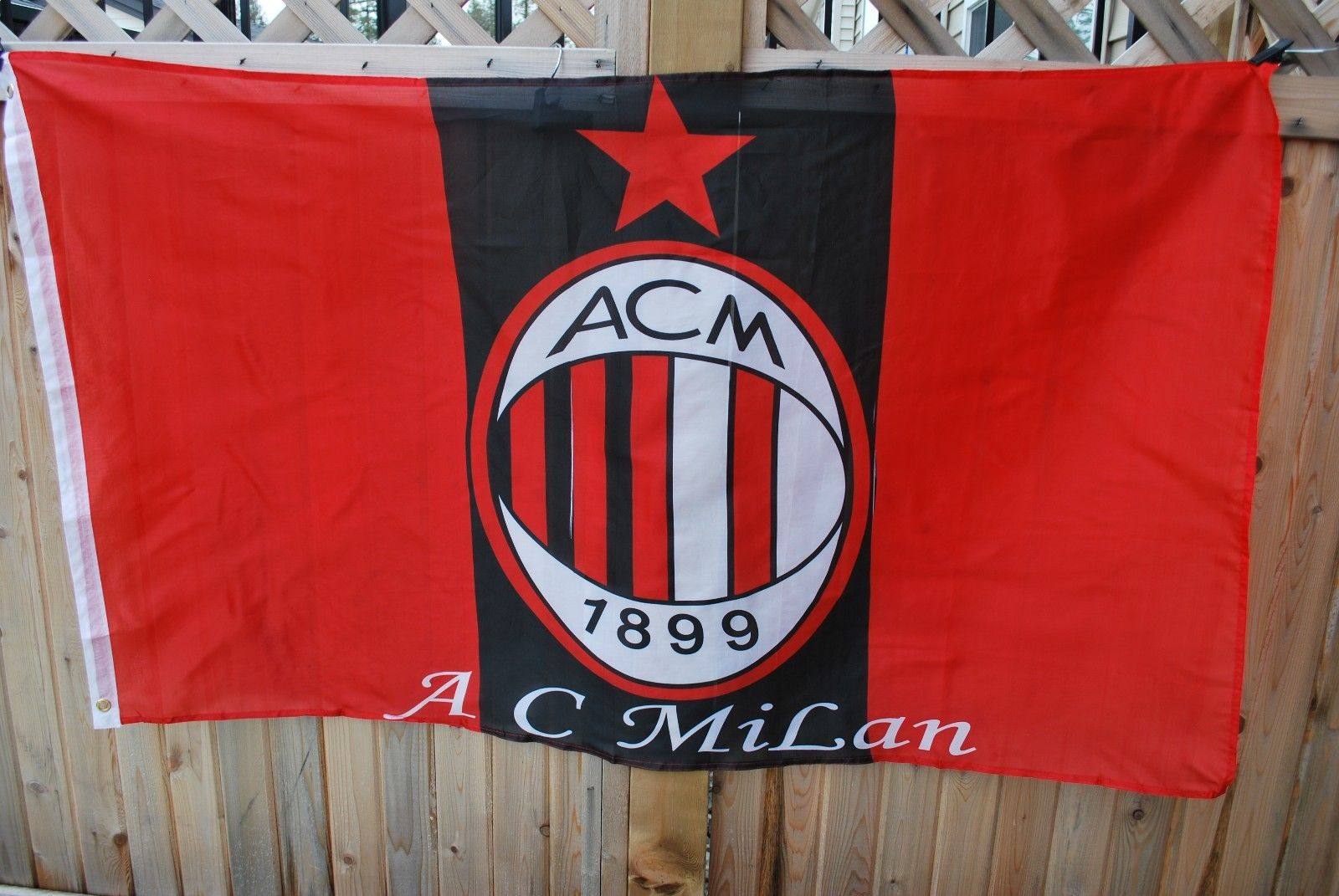 外贸货源ac米兰足球旗帜海报装饰品ac milan flag亚马逊wish ebay