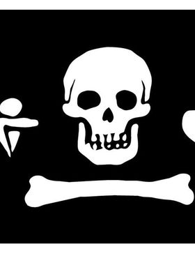 外Pirate Flag of Stede Bonnet banner Flag亚马逊WISH EBAY热卖