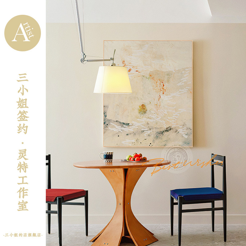 侘寂奶油风客厅装饰画北欧玄关柜壁挂画抽象艺术沙发背景墙落地画,家居饰品,现代装饰画,淘宝优惠券,粉丝福利购,淘宝优惠卷