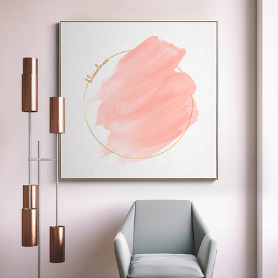 三小姐北欧抽象三联客厅装饰画 画几何创意壁画 画现代轻奢卧室玄