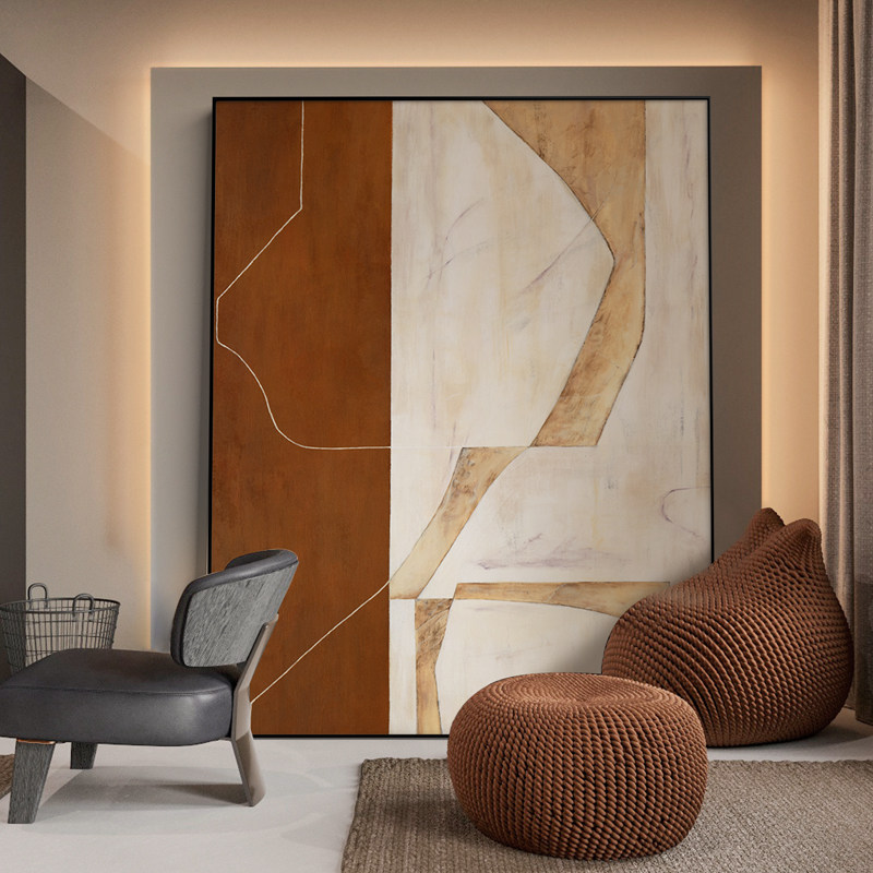 简约大气抽象落地装饰画现代轻奢竖版巨幅壁画客厅沙发背景墙挂画,家居饰品,现代装饰画,淘宝优惠券,粉丝福利购,淘宝优惠卷