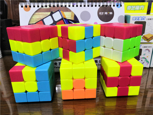 三明治汉堡Y3薯条独角兽啄木鸟凹凸手拉手十字小红帽简化3阶魔方