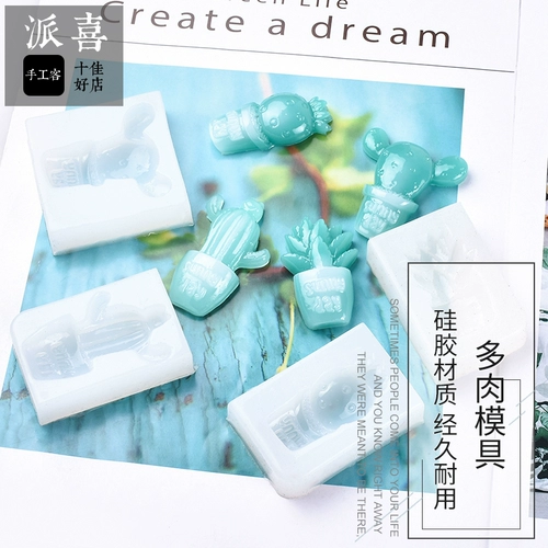 派喜 Paixi Diy Duculent Suculate Silicone Crystal Crystal Crystal Clue Flom Multi -Meat Pot