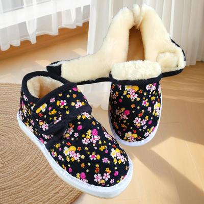 老北京布鞋棉鞋加绒加厚保暖鞋