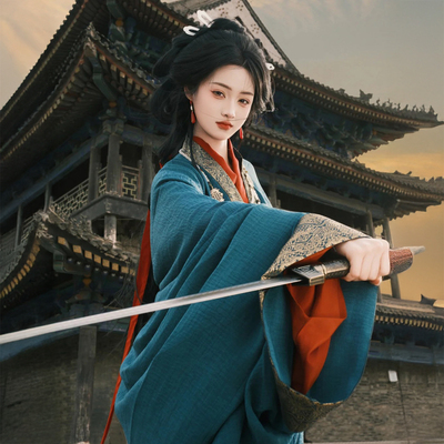 战国袍2025汉服套装清冷系
