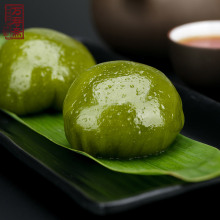 8.9元包邮 万寿斋 青团 豆沙味 300g