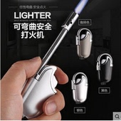 创意360软管弯曲直冲打火机 手电筒 防风调气小焊枪烟斗香道厨房