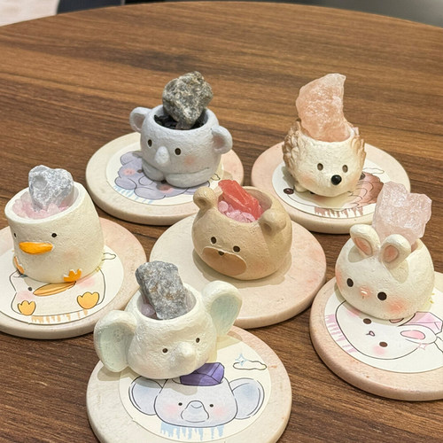 【萌物趣多多水晶盲盒】猫猫水晶盲盒可爱桌面摆件送同事朋友礼物